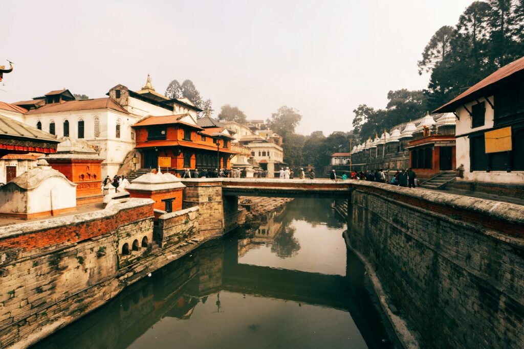 Bridge Over the Bagmati River in the Pashupatinath Temple Complex